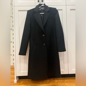 Zara Overcoat, XS, black